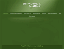 Tablet Screenshot of entfaltung.de